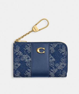 ＜COACH＞エッセンシャル　Ｌジップ　キー　ケース・ホース　アンド　キャリッジ　プリント